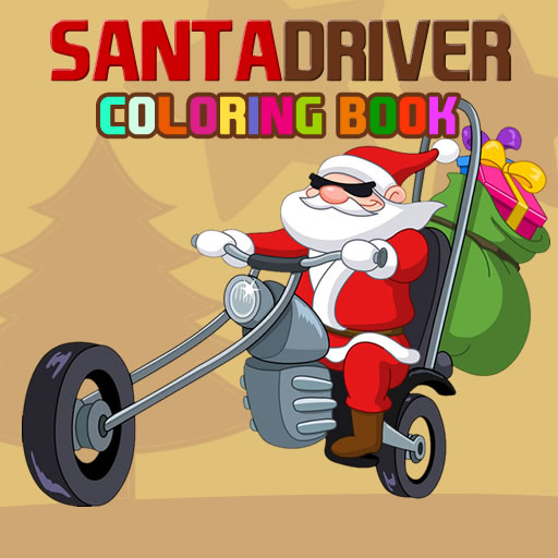 Santa Driver Coloring Book