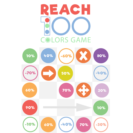 Reach 100 Colors Game