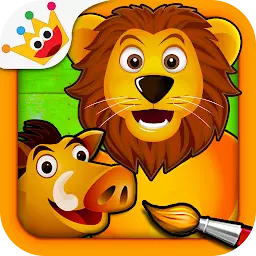 Savanna - Puzzles and Coloring